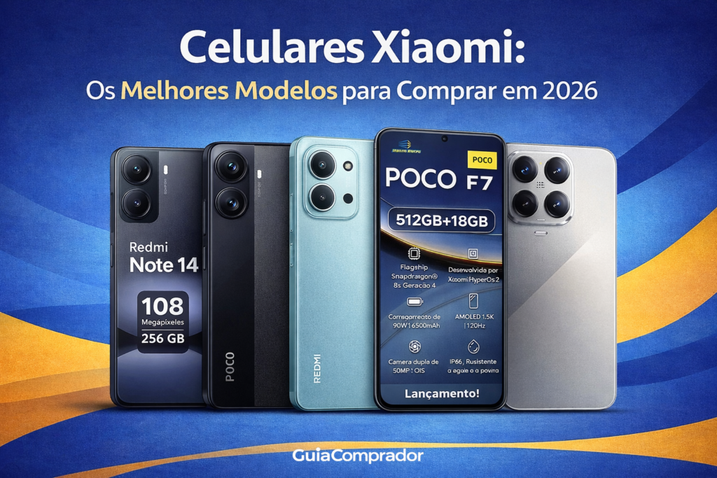 Celulares Xiaomi: Os Melhores Modelos para Comprar em 2026