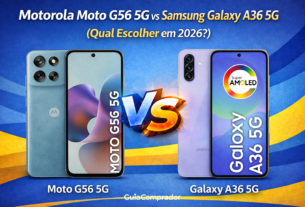 Motorola Moto g56 vs Samsung Galaxy A36: Qual o melhor celular intermediário de 2026? Confira o comparativo de câmeras, bateria, tela e descubra qual vale a pena!