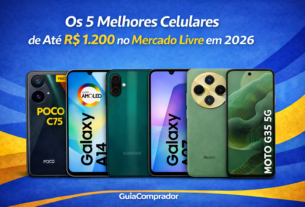 Confira os melhores celulares até 1200 reais no Mercado Livre em 2026 com comparativo de especificações, vantagens e dicas para escolher o modelo ideal.