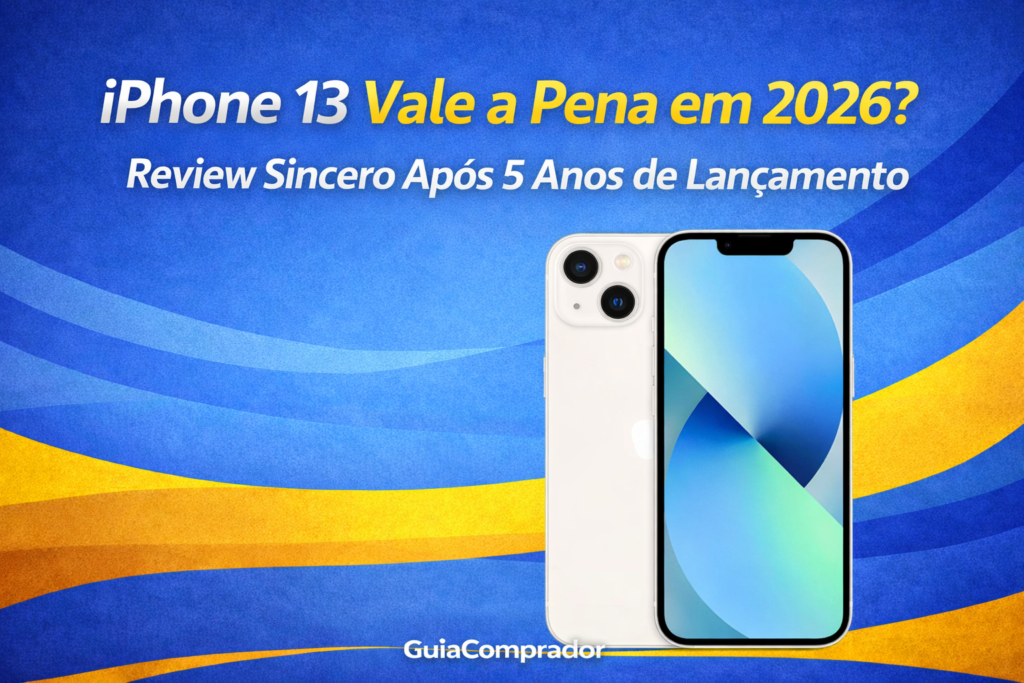 Será que o iPhone 13 vale a pena em 2026? Analisamos o desempenho do chip A15, a qualidade das câmeras e se ele ainda é uma boa compra para quem quer economizar.