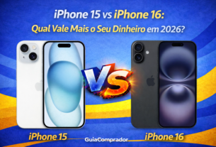 iPhone 15 vs iPhone 16: Descubra as diferenças reais em câmeras, desempenho e IA. Veja qual vale mais a pena comprar em 2026 neste comparativo completo e sincero!