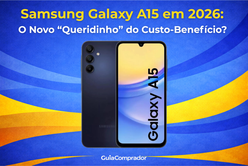 Quer saber se o celular Samsung A15 é bom? Analisamos a tela Super AMOLED e o desempenho em 2026 para saber se este modelo é a escolha certa para você.