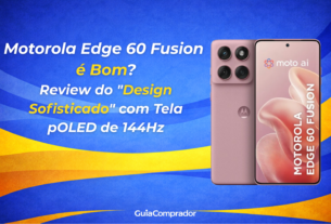 O Motorola Edge 60 Fusion é Bom? Analisamos o "design sofisticado" com tela pOLED de 144Hz e desempenho premium. Descubra se o Motorola Edge 60 Fusion vale a pena para você em 2026!