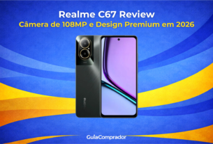 O Realme C67 em 2026: review completo da câmera de 108MP, design premium e desempenho. Descubra se ele é o intermediário ideal para você.